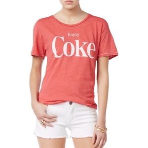 True Vintage Enjoy Coke Burnout Graphic Tee Size: Small